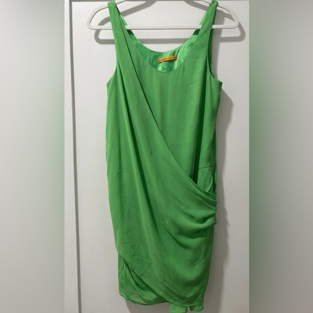 Alice + Olivia Women’s Draped Silk Dress
